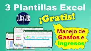 3 Plantillas Excel Gratis para Gastos e Ingresos [upl. by Loeb]