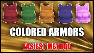 GTA5 Online I PATCHED How To Get Colored Body Armors [upl. by Adnuhser]