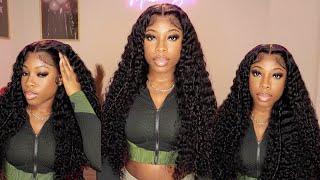 Vacation 28quot Deep Wave Wig  REAL HD Lace Front Wig  Wiggins Hair [upl. by Akimaj]