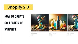 How To Create Collection Of Variants in Shopify [upl. by Swaine340]