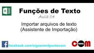 Excel  Funções de Texto  Aula 04 [upl. by Aslin]