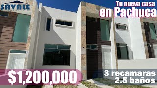 ¡Tu casa en Pachuca Aprovecha precio de 1200000  3 recamaras 25 baños [upl. by Samanthia]