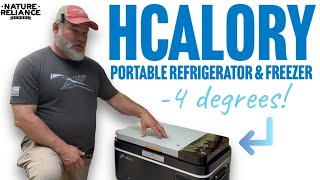 HCALORY Portable Fridge Review Best Mini Fridge for Car Road Trips Hcalory CarFridge cooler [upl. by Beauchamp]