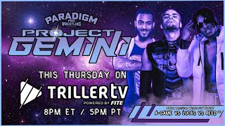 Paradigm Pro Wrestling Project Gemini  Jay Lucas vs Myron Reed vs Joseph Alexander 1524 [upl. by Aihsyn619]