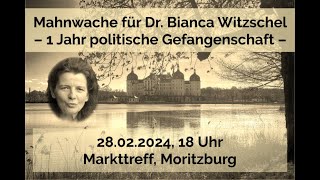 🔴 Live  Moritzburg  Mahnwache für Dr Bianca Witzschel 28022024 [upl. by Rabelais]