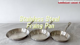 Factory Direct Supply Stainless Steel Frying Pan [upl. by Blakelee]