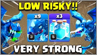 9 x ELECTRO DRAGON  3 x CLONE SPELL  VERY STRONG Best Th12 Attack Strategy Clash of Clans [upl. by Ahsoym]