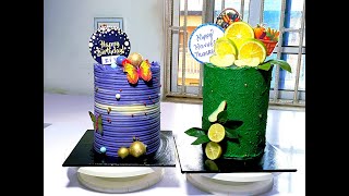 Simple Birthday Cake Decorating  Step By Step Cake Decoration [upl. by Ocirrej]