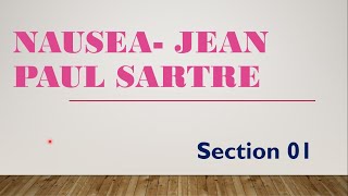 Nausea By Jean Paul Sartre [upl. by Laehplar]