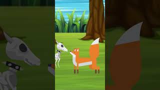 Moti And Fox  Cartoon animal  cartoonanimal  Story [upl. by Ellehcyt]