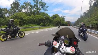 MT07 Fight HP4 Karak  POV RSV4 [upl. by Philender315]