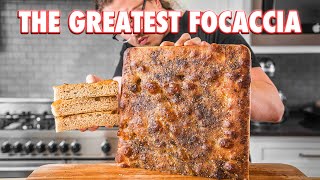 Ultra Bubbly Homemade Focaccia Bread Plus An Easy Sandwich [upl. by Dorkas]