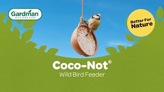 A New Sustainable Way to Feed the Birds Gardman CocoNot® Wild Bird Feeders [upl. by Enylekcaj]