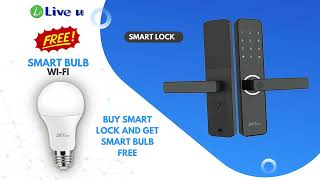 Smart Lock with Free Smart wifi bulb [upl. by Shelah]