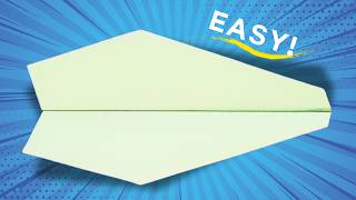 How To Make Paper Airplane Easy that Fly Far  EASY Paper Airplane [upl. by Jaquith]