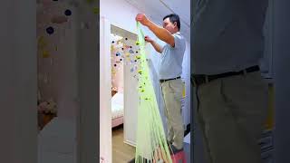 Door curtain  Rose line door curtain  Tassel partition decorative curtain [upl. by Aiblis]