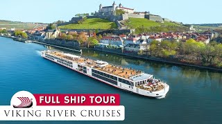 Viking River Cruises  Viking Longship Full Walkthrough Tour amp Review 4K  All Public Spaces [upl. by Georgeanna]