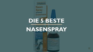 Die 5 Beste Nasenspray Test [upl. by Alesram313]