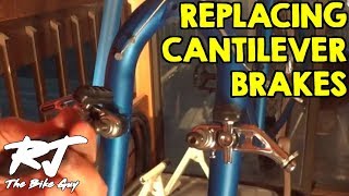 Replacing Shimano Altus Cantilever Brakes Cracked Plastic Collars [upl. by Eveleen]