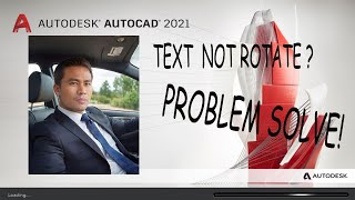 AUTOCAD 2021 TEXT NOT ROTATE [upl. by Tristas]