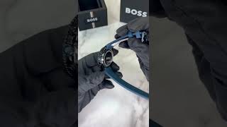 Watch Unboxing  Boss Runner 1514142 Chronograph Blue Dial Blue Rubber Strap  Fieldsie [upl. by Feinberg]