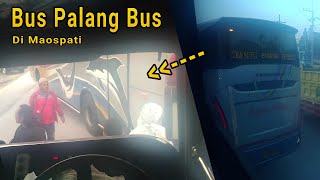 Bus Di Pecok Bus Di Depan Terminal Maospati [upl. by Nevai]