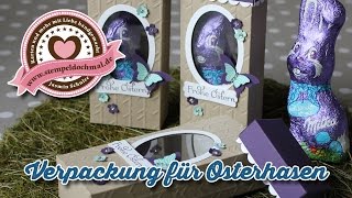 Tutorial Verpackung für einen Osterhasen mit Material von Stampin Up [upl. by Ileak]