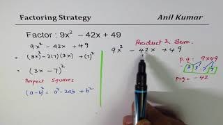 Strategy to Factor Trinomial with Big Numbers [upl. by Austina]