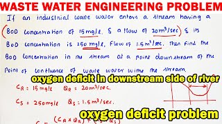 oxygen deficit problem DO deficit solved problem oxygen deficit in downstream side of river bod [upl. by Konstance]