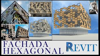 ✅PANEL HEXAGONAL PERFECTO PARA FACHADA EN REVIT [upl. by Qirat]