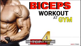 TOP4 BICEP EXERCISE AT GYM bicepsworkout gymworkout fitness gymmotivation trending [upl. by Munsey]