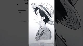 Drawing Luffy from One Piece drawing anime art shorts [upl. by Trish]