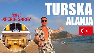 Letovanje u Alanji Turska hotel XPERIA SARAY BEACH VLOG 2022 HD [upl. by Carol574]