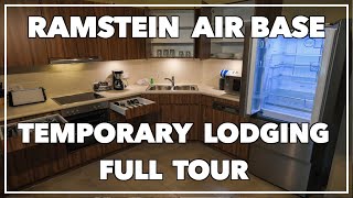 PCS to Germany NEW Ramstein Air Base Temporary Lodging Facility TLF FULL Tour [upl. by Devitt]