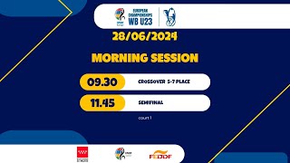 EUROPEAN CHAMPIONSHIPS WB U23  MADRID 2024  MORNING SESSION DAY 5 [upl. by Maximo]