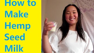 How to make hemp seed milk SO EASY [upl. by Odey]