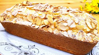 GÂTEAU EN 5 MINUTES  recette facile de gâteau moelleux aux amandes gâteau qui fond dans la bouche [upl. by Ahsrats]