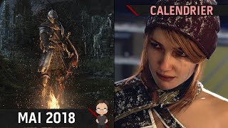 CALENDRIER  LES SORTIES JEUX VIDEO MAI 2018 [upl. by Madi874]