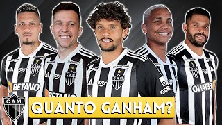 OS SALÁRIOS DOS JOGADORES DO ATLÉTICO MINEIRO 2024  BERNARD DEYVERSON SCARPA HULK PAULINHO [upl. by Nhabois158]