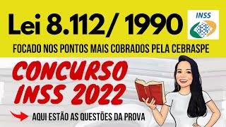 LEI 811290  Concurso INSS 2022  Provimento Vacância Remoção Substituição e Redistribuição [upl. by Inama]