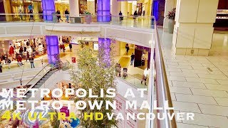 Metrotown Vancouver walking tour 4k [upl. by Kcirdet]