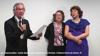 Moezio de Vasconcellos lançamento da Revista Cultural Gente da Gente IV [upl. by Aseefan]