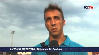 Fc Crotone Antonio Mazzotta a due giorni dalla prima di campionato [upl. by Ilrebma]