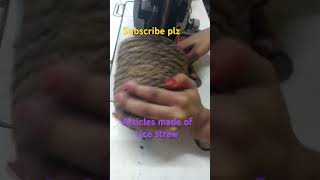 Articles made of rice straw youtubeshorts handicraftsitems bangladesh [upl. by Oilejor]