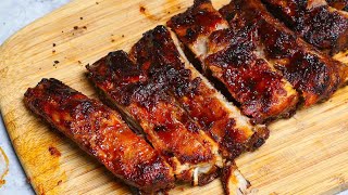 Air Fryer Ribs How to Cook Baby Back Ribs in Air Fryer in 30 minutes [upl. by Leksehcey704]