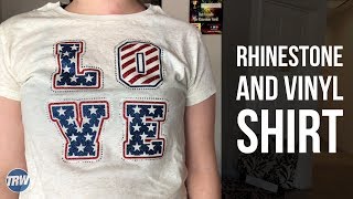 How to Press a Rhinestone and Vinyl Shirt [upl. by Nniuqal]