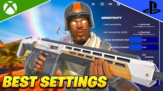 Fortnite Chapter 5 Season 3 Controller Settings Tutorial Zero Build amp Build Best Settings [upl. by Yatnohs]