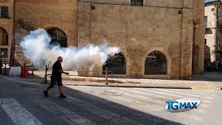 Lanciano lo sparo di mortaretti apre le Feste di settembre ma senza lalzabandiera [upl. by Hotchkiss]