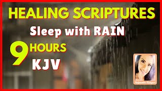 Bible Verses For Sleep Female voice With Rain  Healing Verses for Sleep With Rain KJV [upl. by Keslie336]