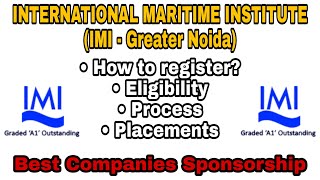 How to get sponsorship through IMI Greater Noida  Explained by MarineR Sk [upl. by Ylyl]